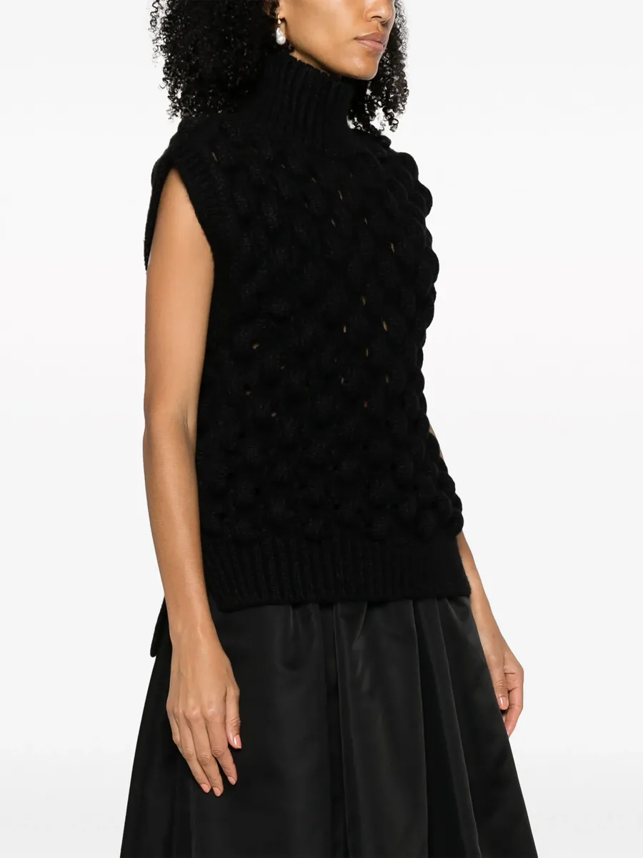 sleeveless turtleneck jumper 7