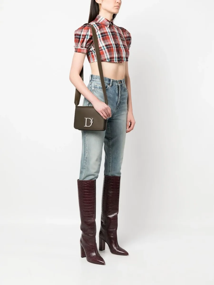 logo-plaque leather crossbody bag 3