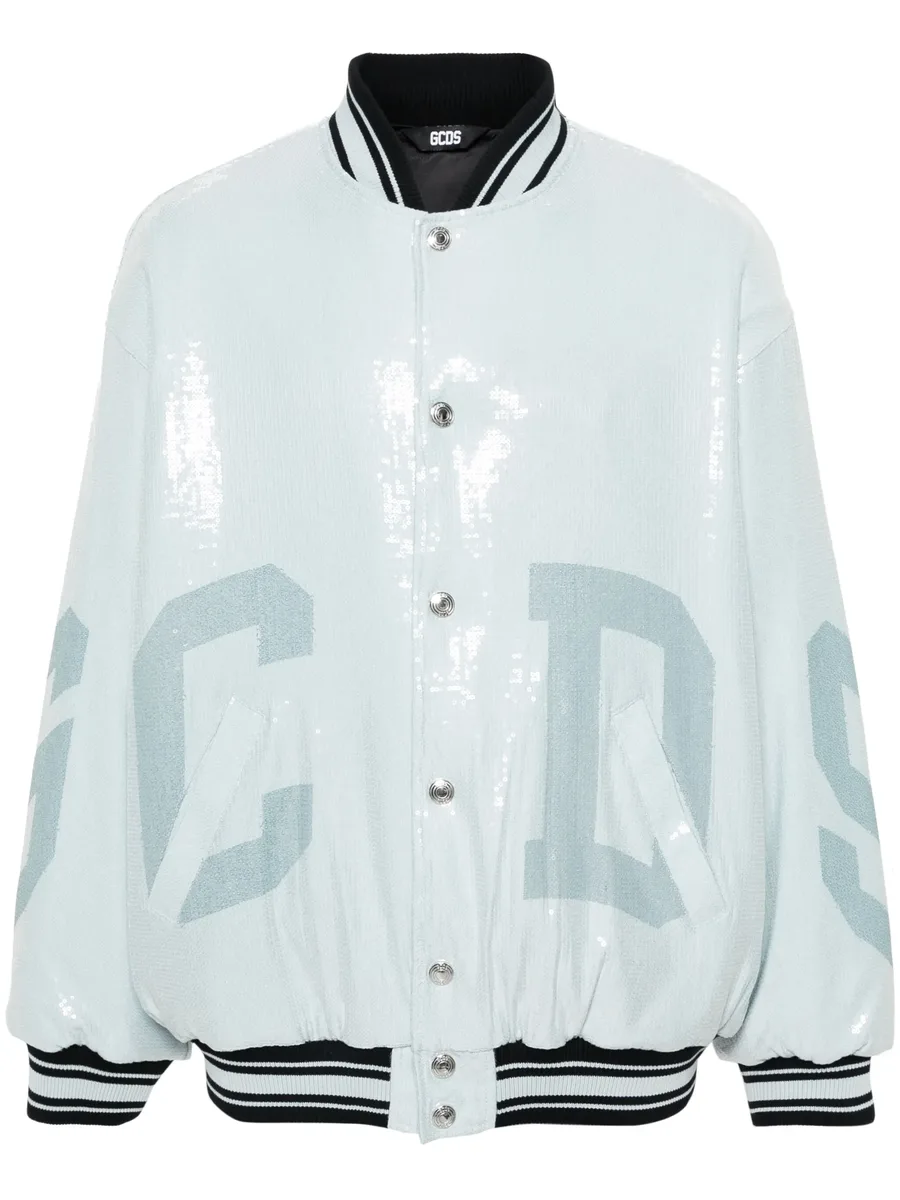 бомбер Sequins Varsity Logo 1