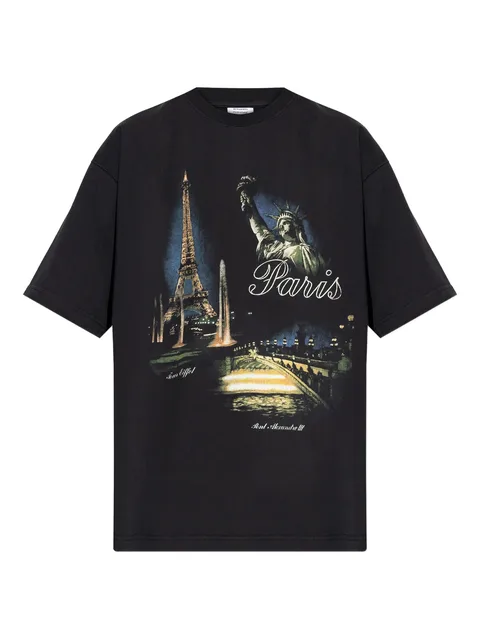 футболка с принтом Eiffel Tower