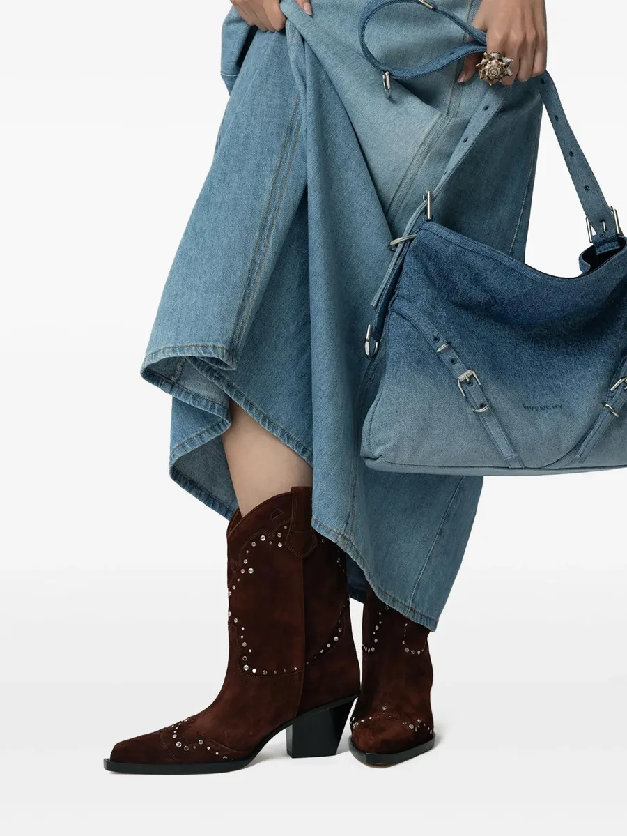 60mm Janice suede studded boots 4