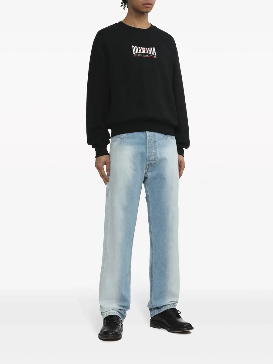 cut-out straight-leg jeans 3