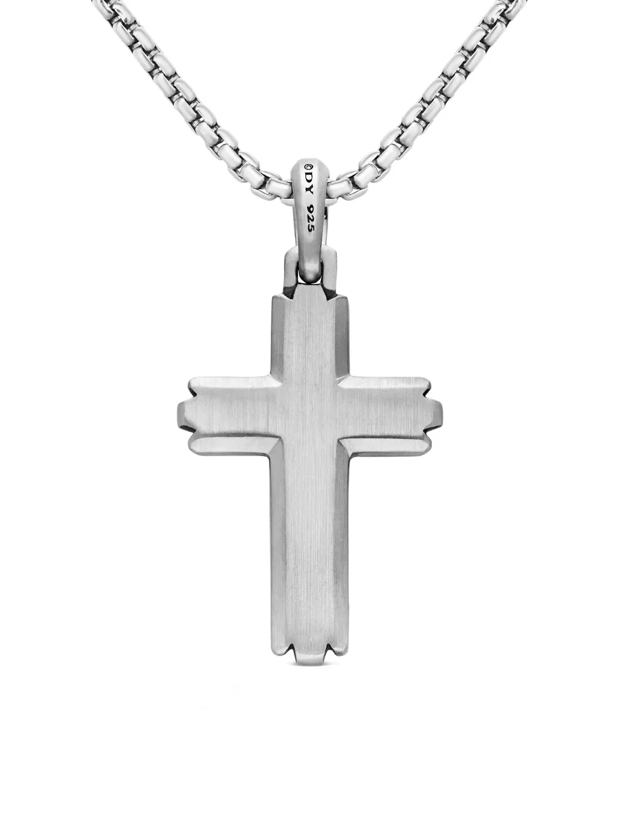 серебряная подвеска Deco Cross (34 мм) 4