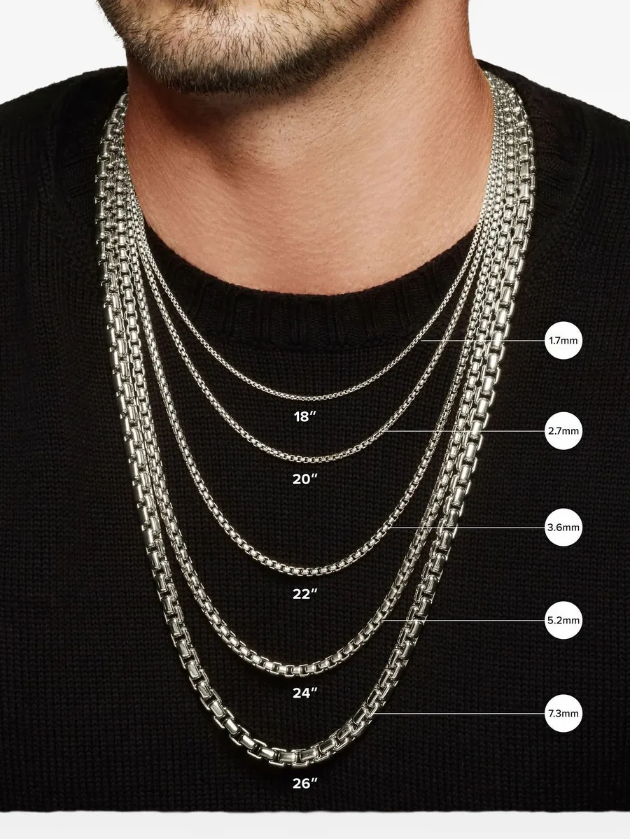 цепочка на шею Box Chain (4 мм) 5