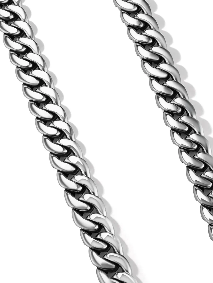 серебряное колье Curb Chain 2