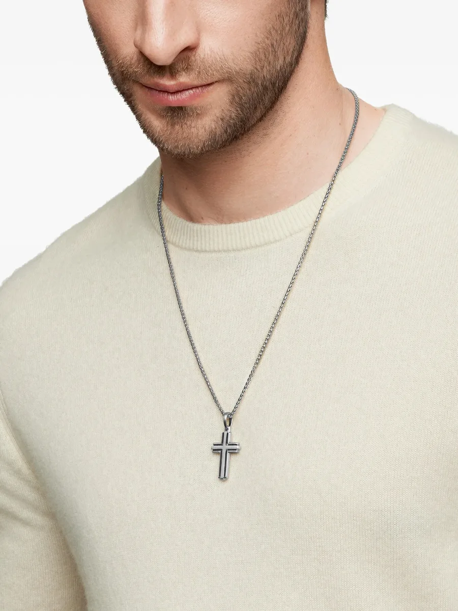 серебряная подвеска Deco Cross (34 мм) 2
