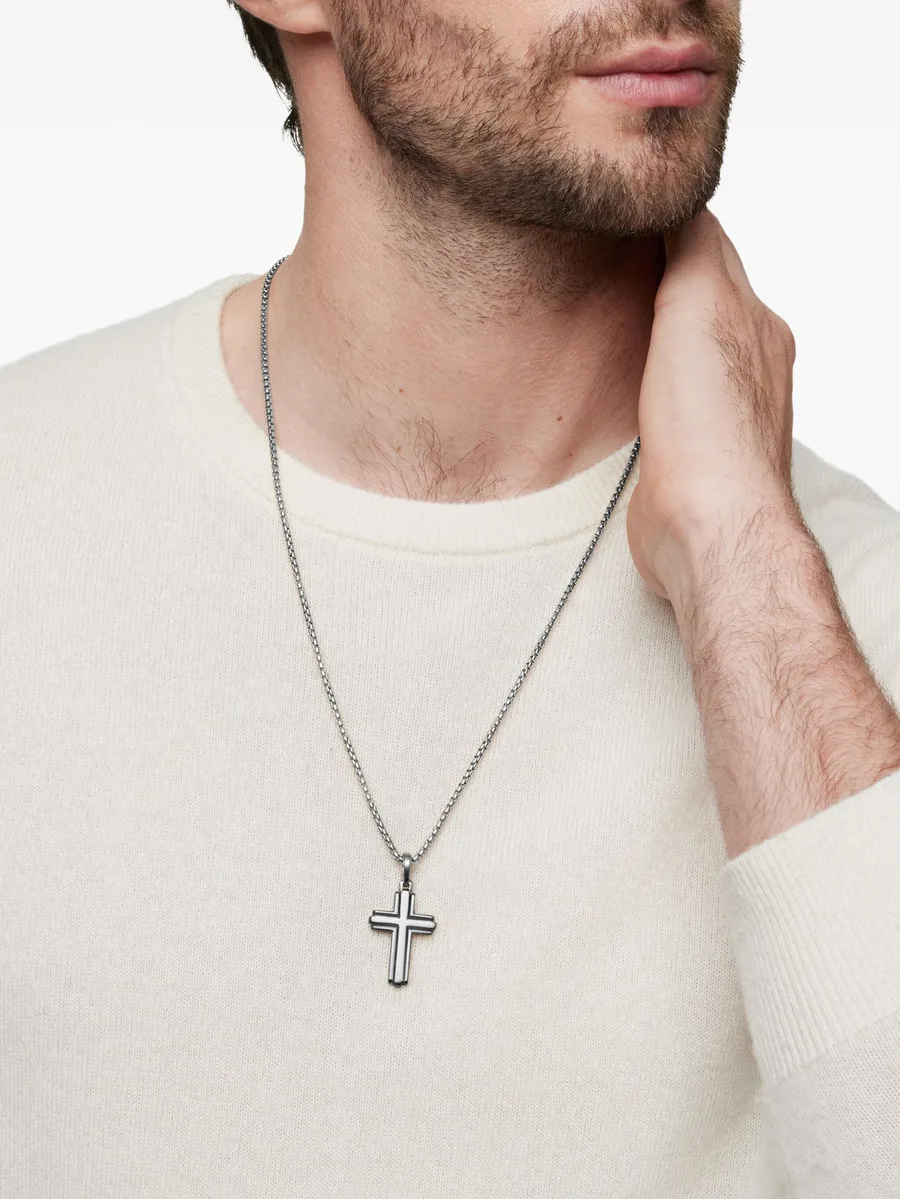 серебряная подвеска Deco Cross (34 мм) 3