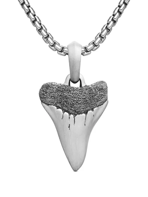 серебряная подвеска Shark Tooth (27 мм)
