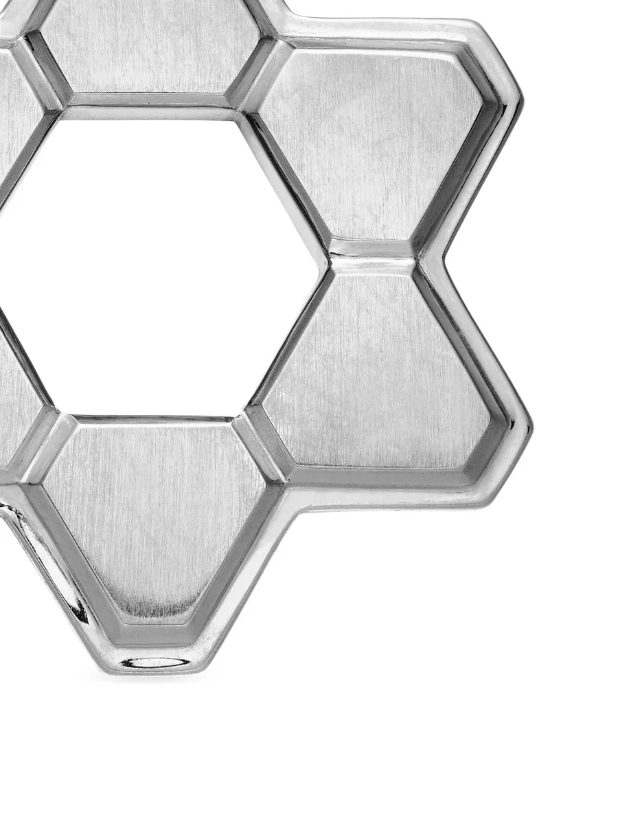 серебряная подвеска Deco Star of David (24 мм) 7