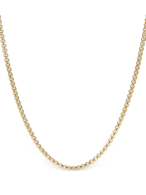 колье Box Chain из желтого золота (2.7 мм)