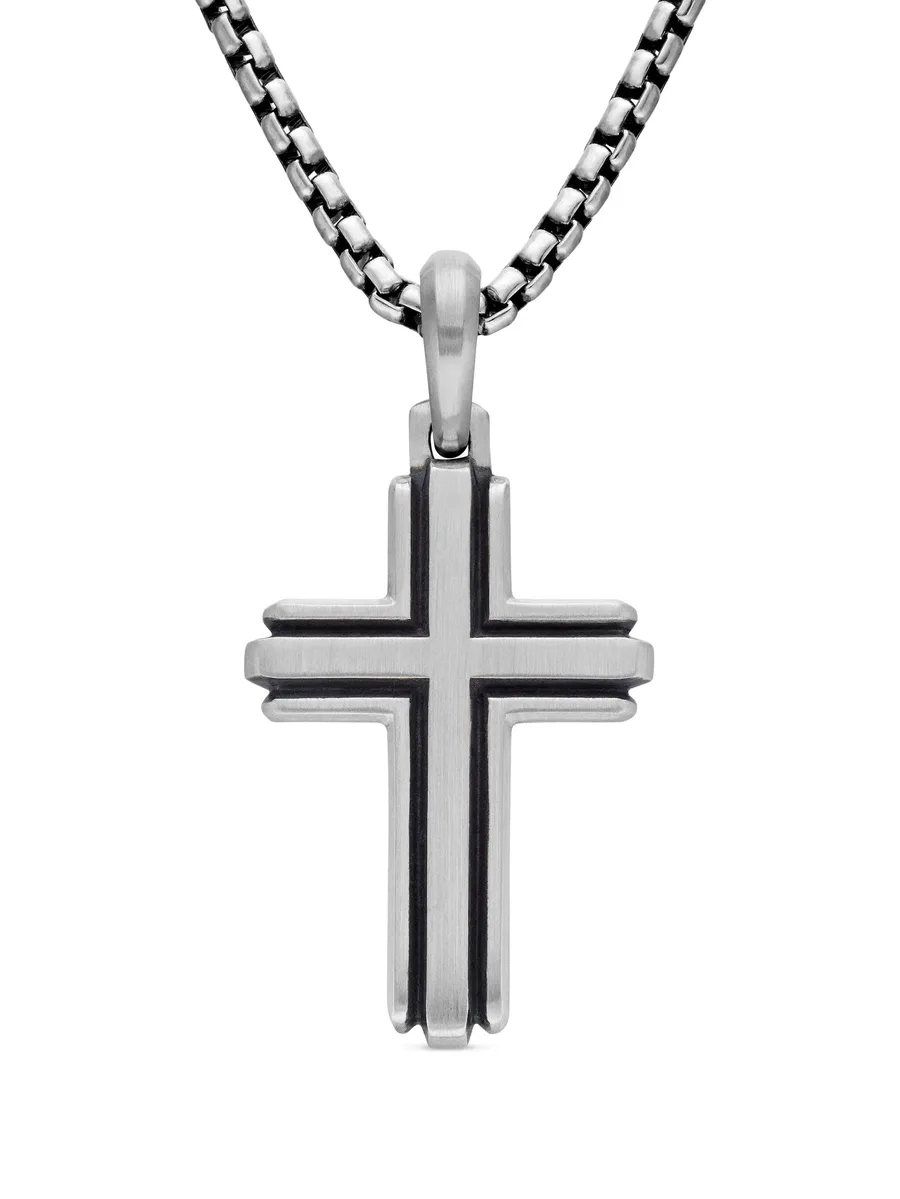 серебряная подвеска Deco Cross (34 мм) 1