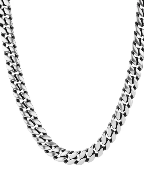 серебряное колье Curb Chain