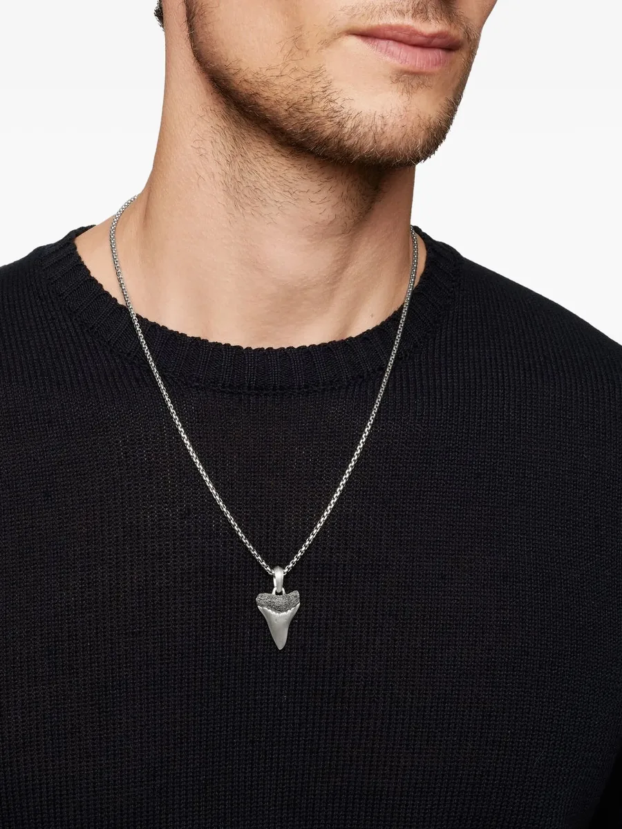 серебряная подвеска Shark Tooth (27 мм) 2