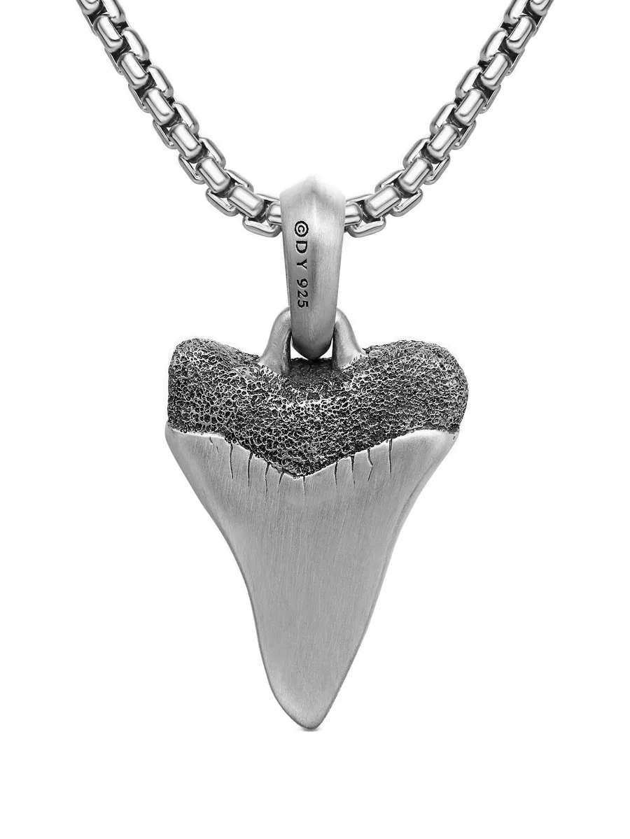 серебряная подвеска Shark Tooth (27 мм) 3