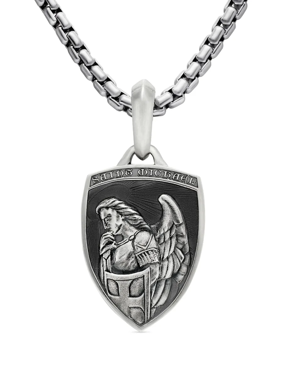 серебряная подвеска St. Michael (26 мм) 2