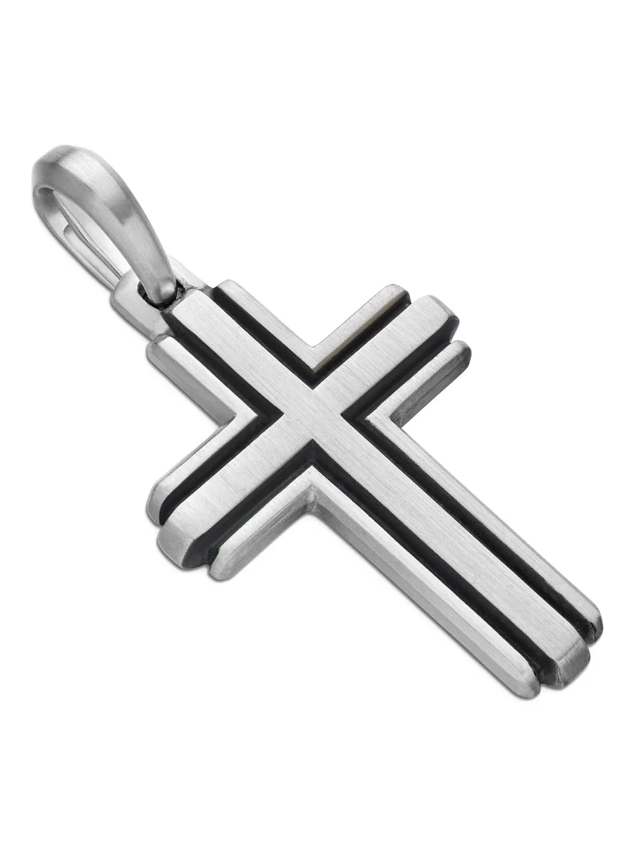 серебряная подвеска Deco Cross (34 мм) 5