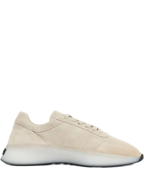 suede lace-up sneakers