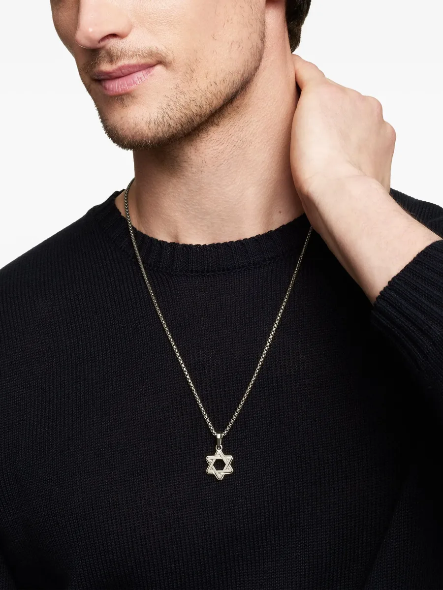 серебряная подвеска Deco Star of David (24 мм) 3