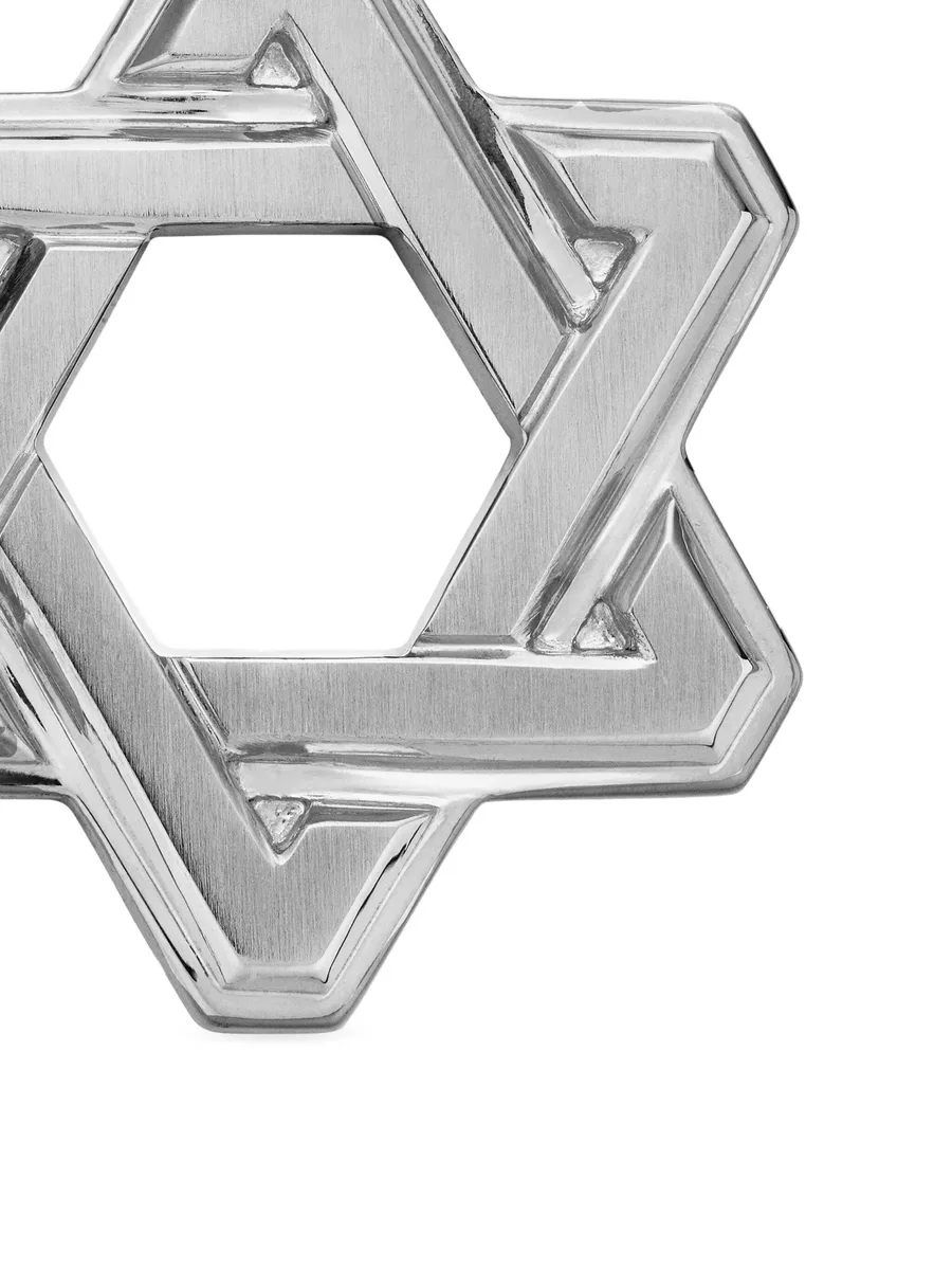 серебряная подвеска Deco Star of David (24 мм) 6