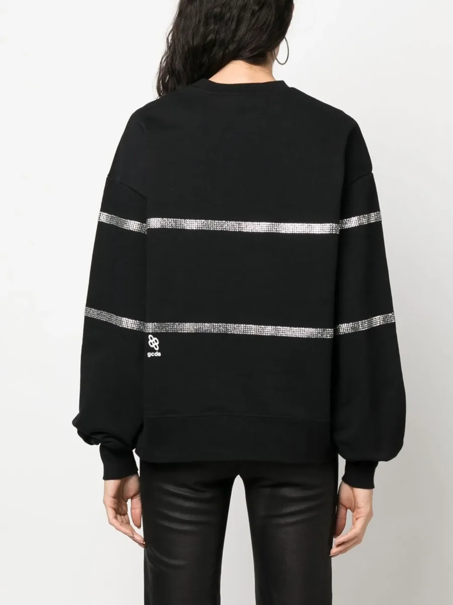crystal-embellished striped sweatshirt 11