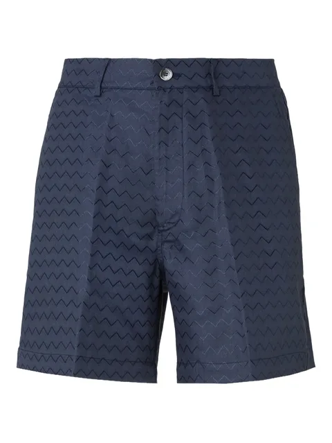 chevron-pattern shorts