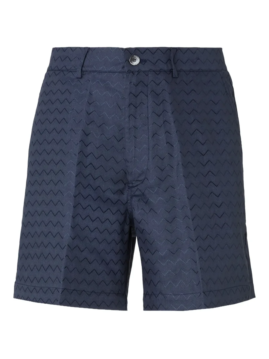 chevron-pattern shorts 2