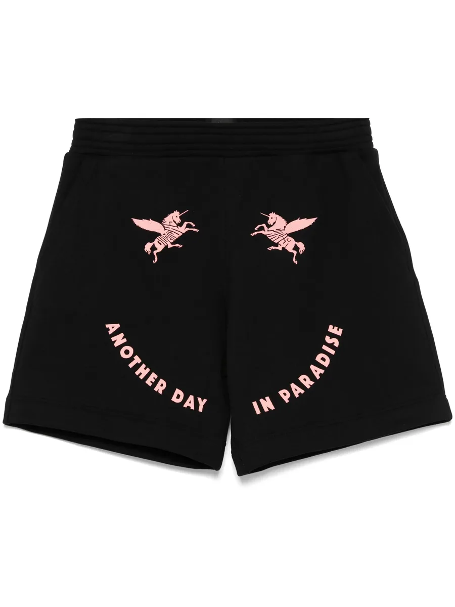 unicorns-embroidered shorts 2
