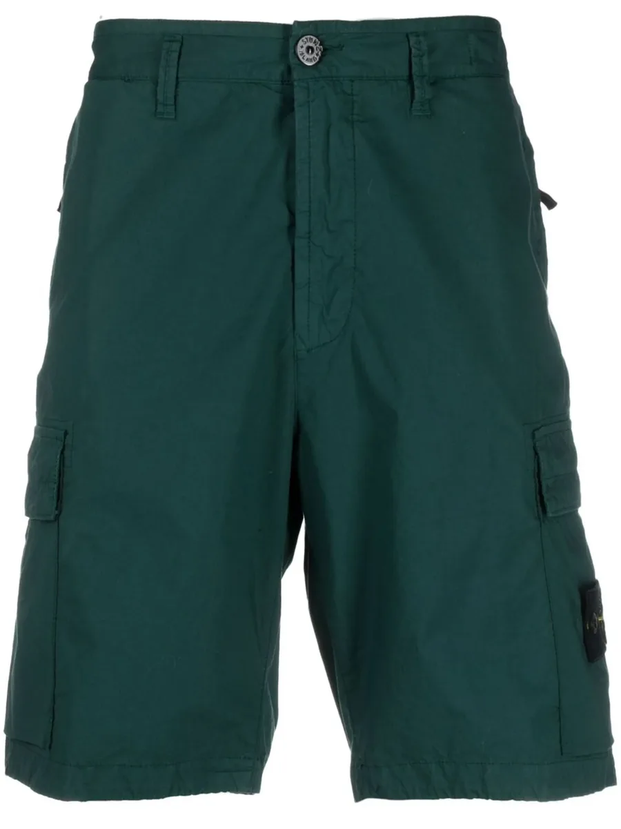 Compass-patch cargo shorts 2