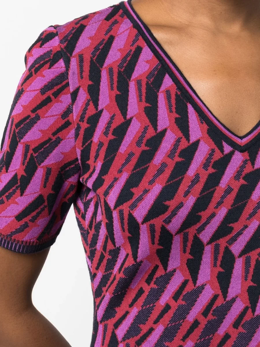zig-zag intarsia-knit dress 13