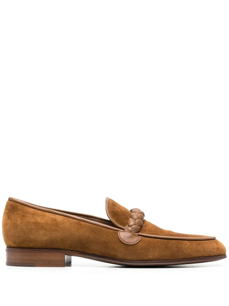 Massimo braided suede loafers 2