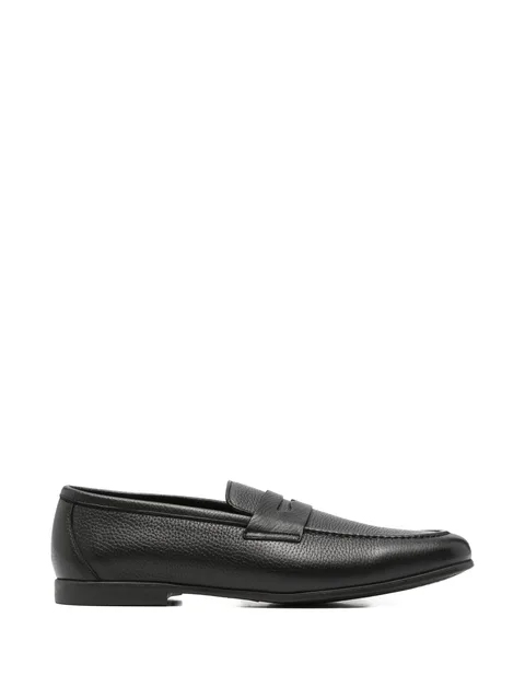 penny leather loafers