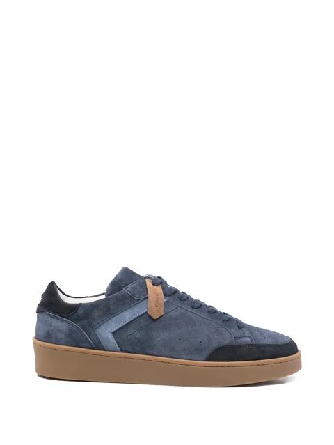 suede panelled sneakers