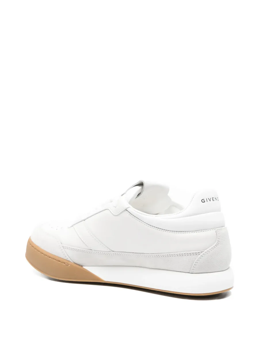 perforated-detail panelled sneakers 6