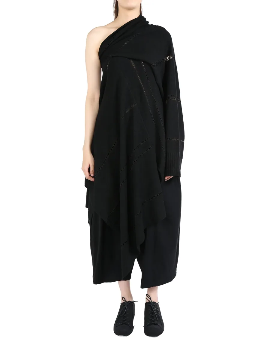 off-shoulder asymmetric pullover 1