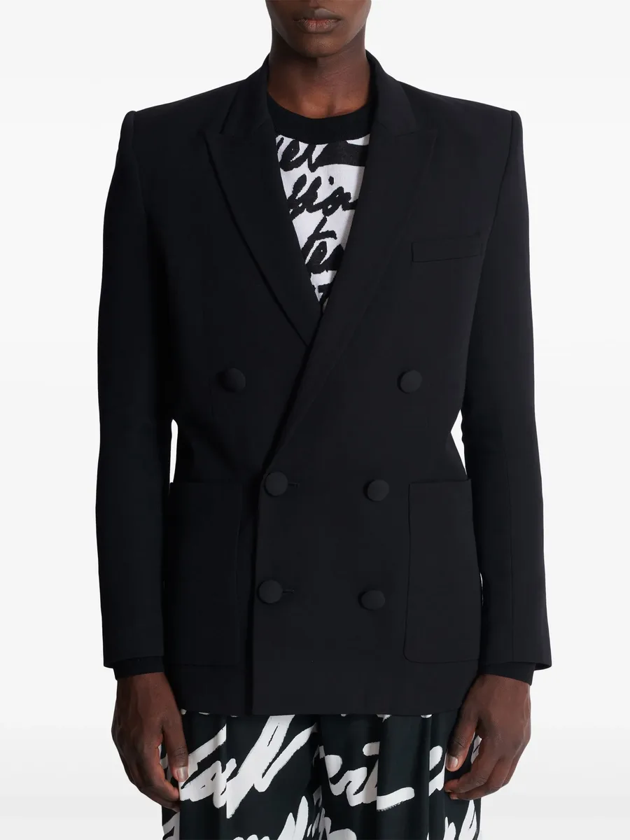double-breasted wool blazer 10