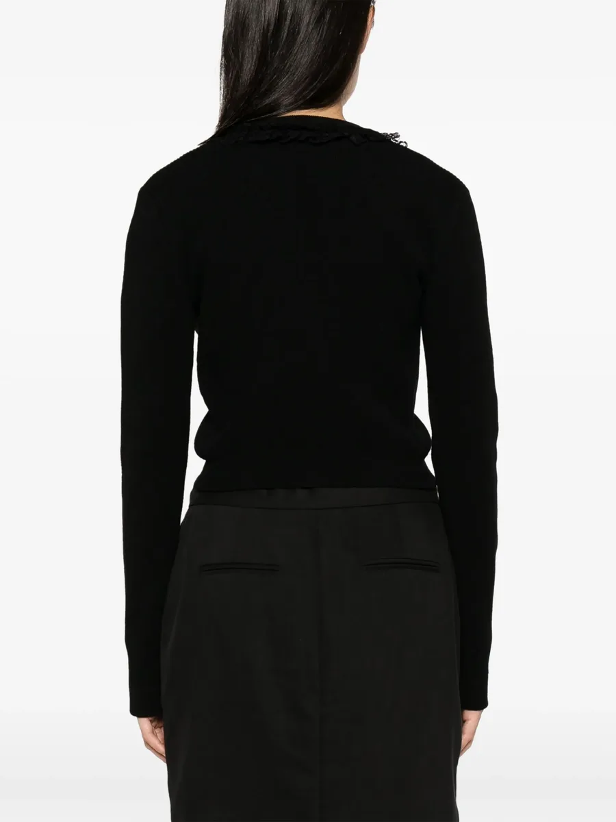 Rich ribbed-knit cardigan 11
