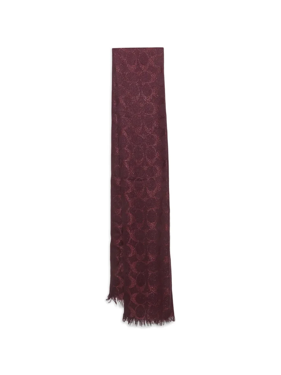 Signature logo-pattern scarf 1