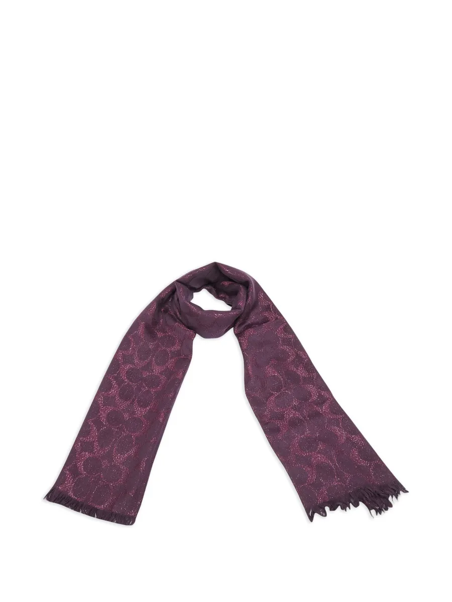 Signature logo-pattern scarf 2