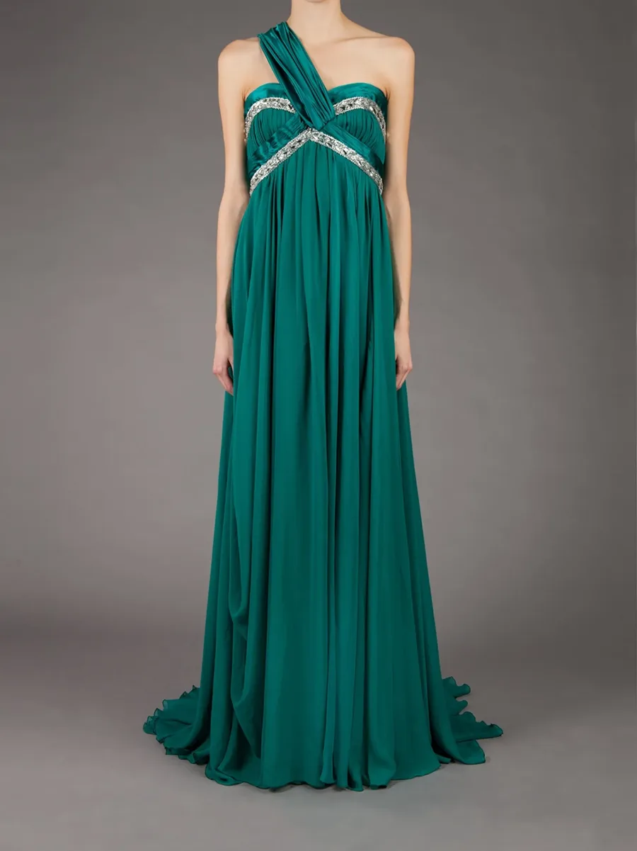 asymmetric shoulder strap dress 3