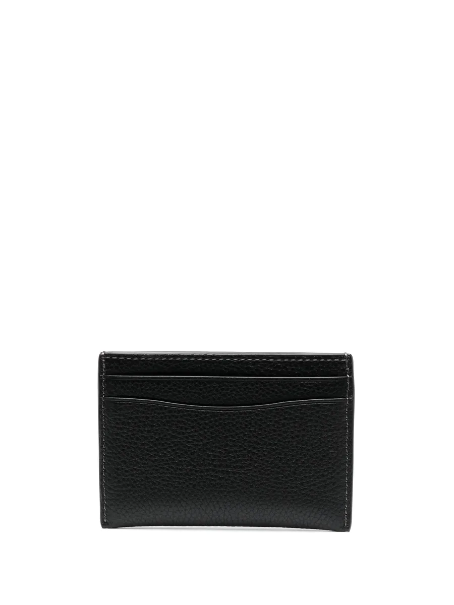 logo-plaque leather cardholder 3