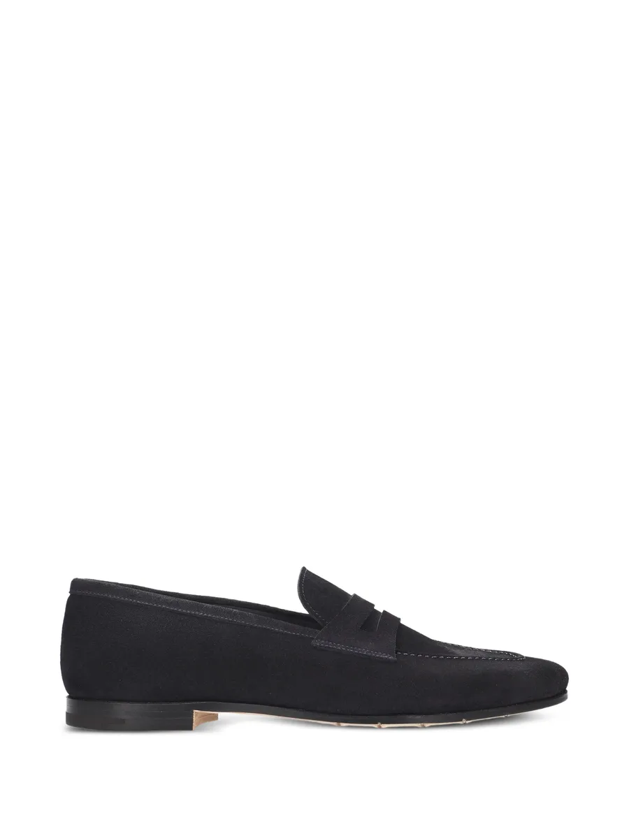 suede panelled loafers 2
