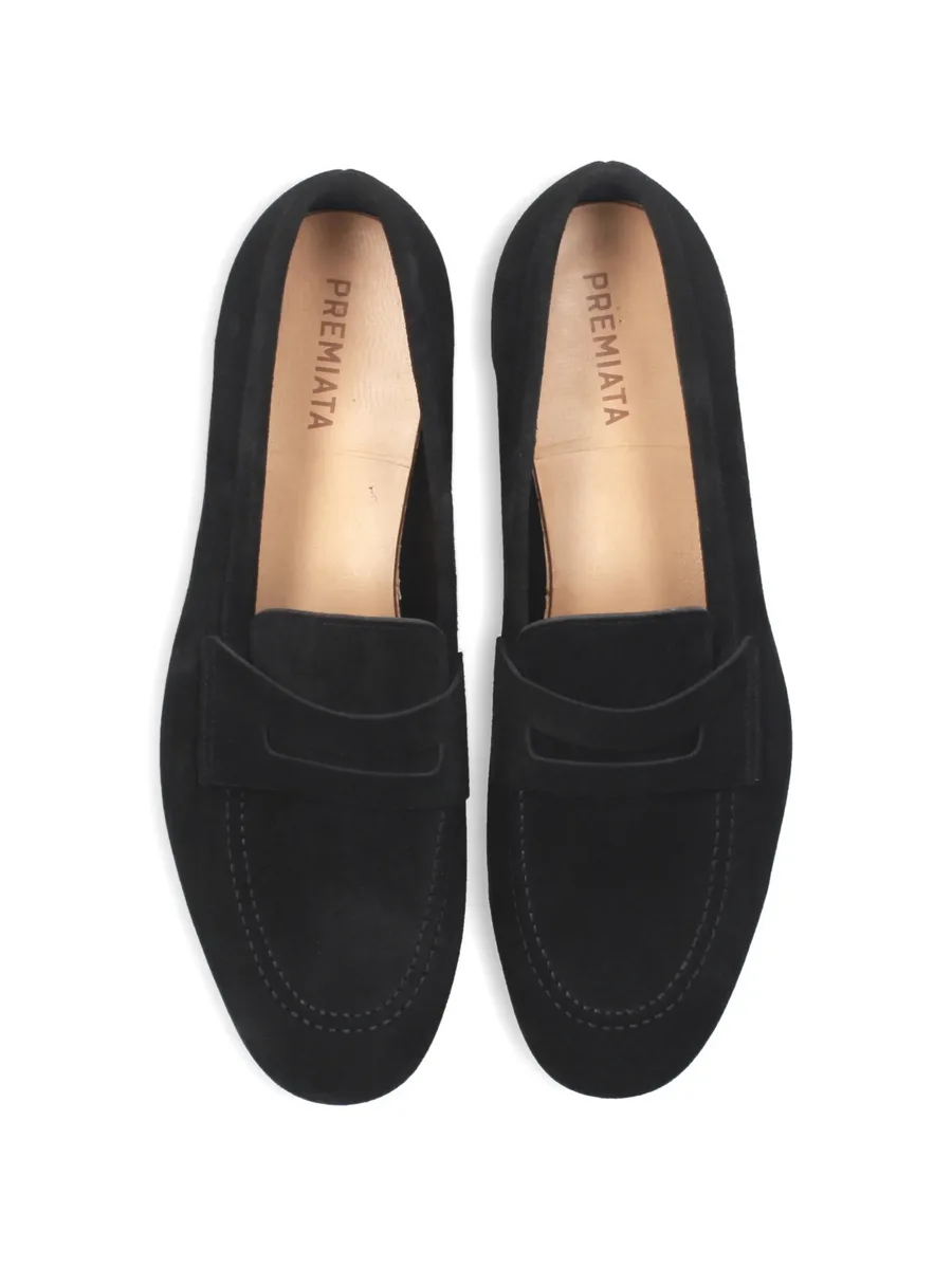 suede panelled loafers 8