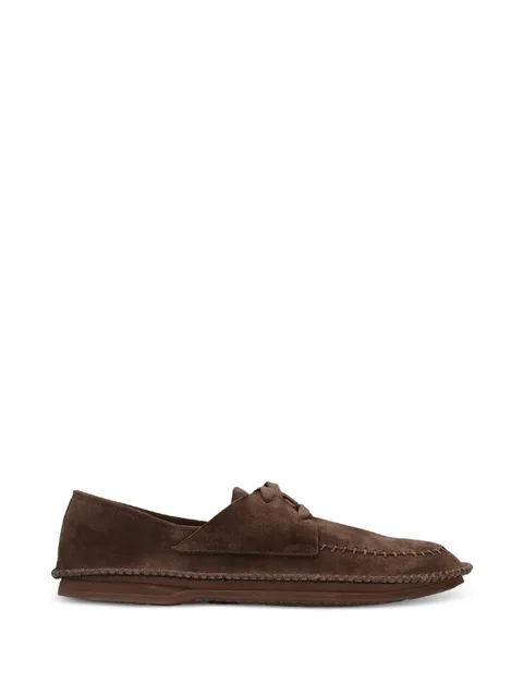 lace-up stitched loafers
