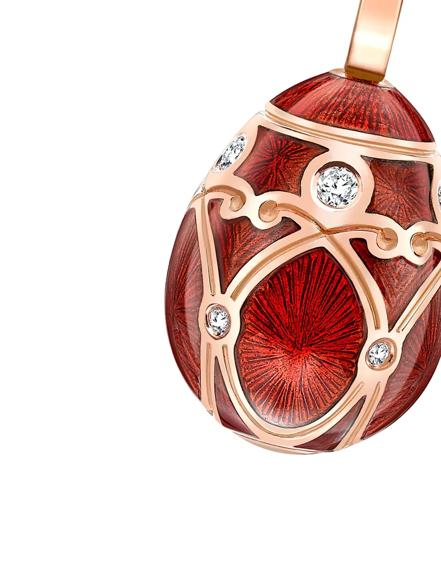 подвеска Heritage Egg из розового золота с бриллиантами 3