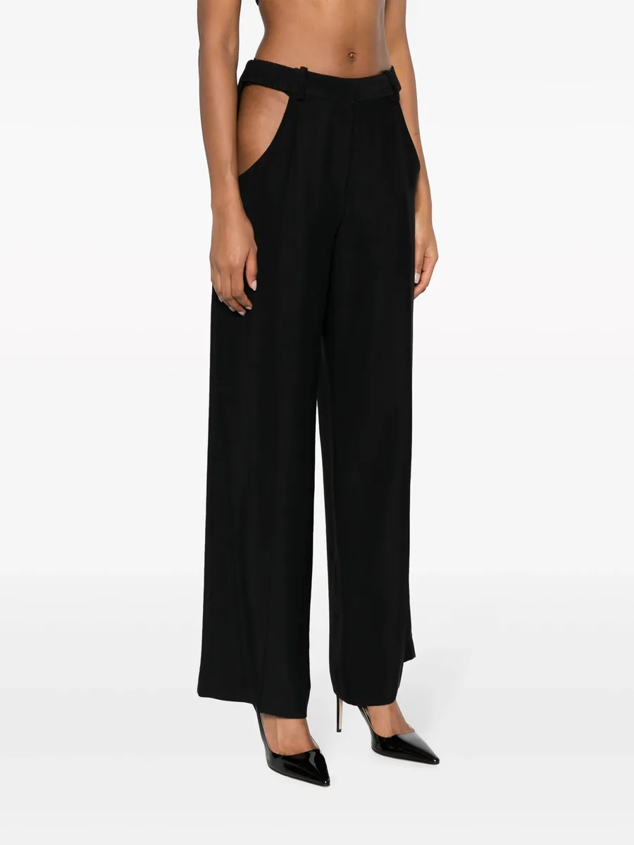 wide-leg cut-out trousers 6