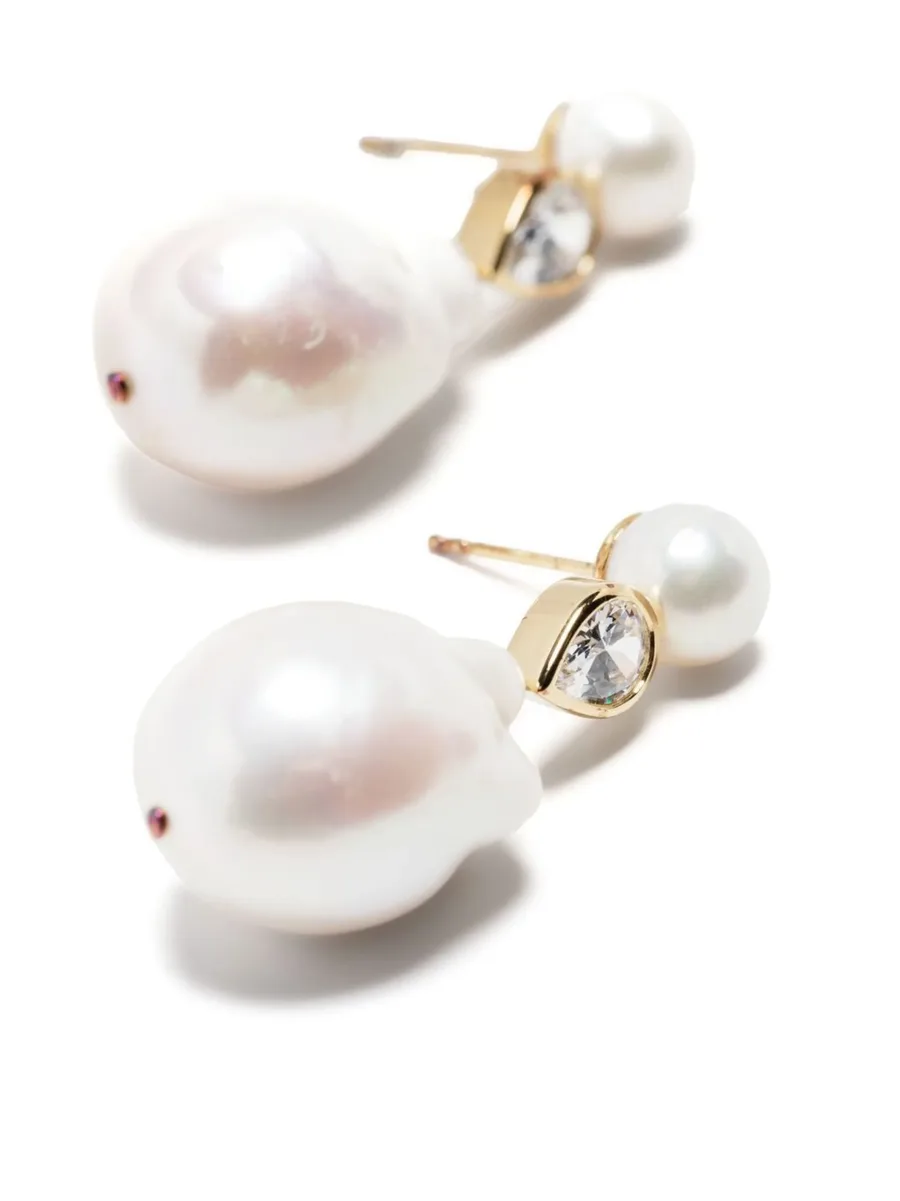 Pulp pearl drop earrings 8