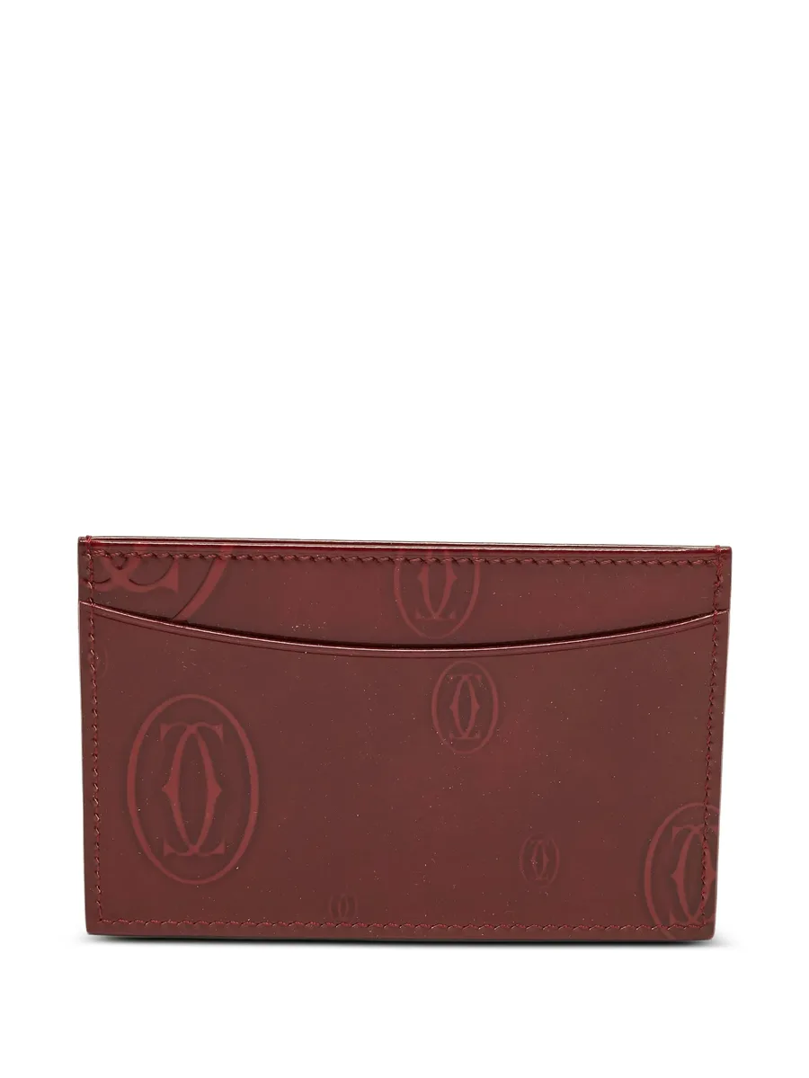 Happy Birthday logo-embossed card holder 5