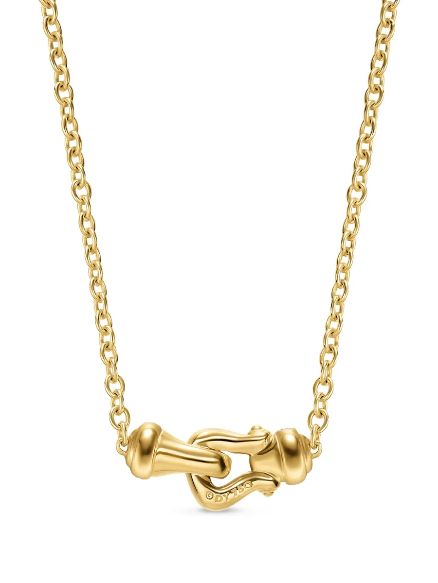 колье Petite Buckle из желтого золота с бриллиантами 3