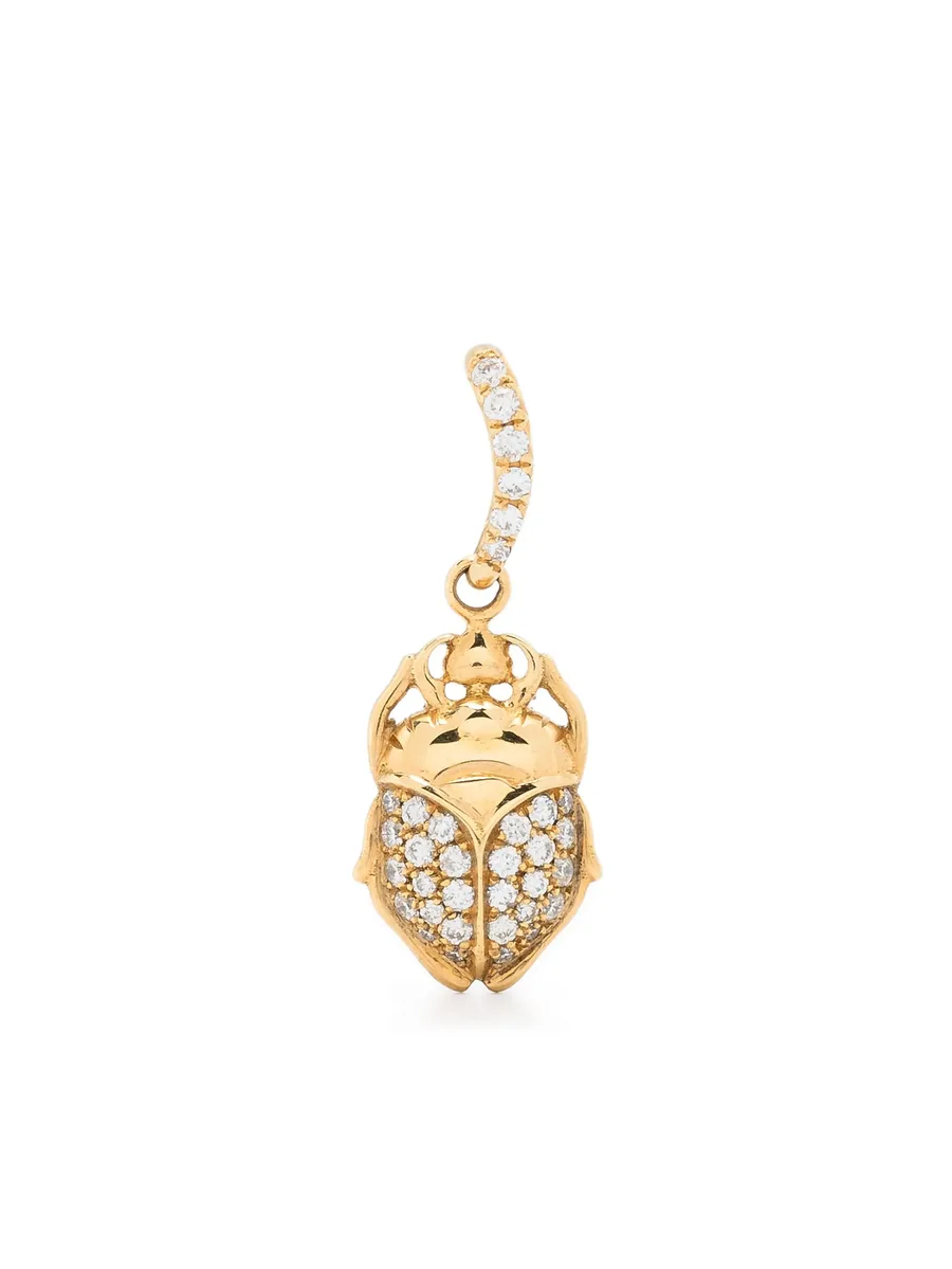 18kt yellow gold Beetle pendant 1