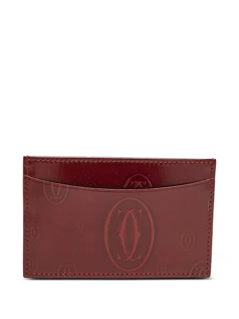 Happy Birthday logo-embossed card holder